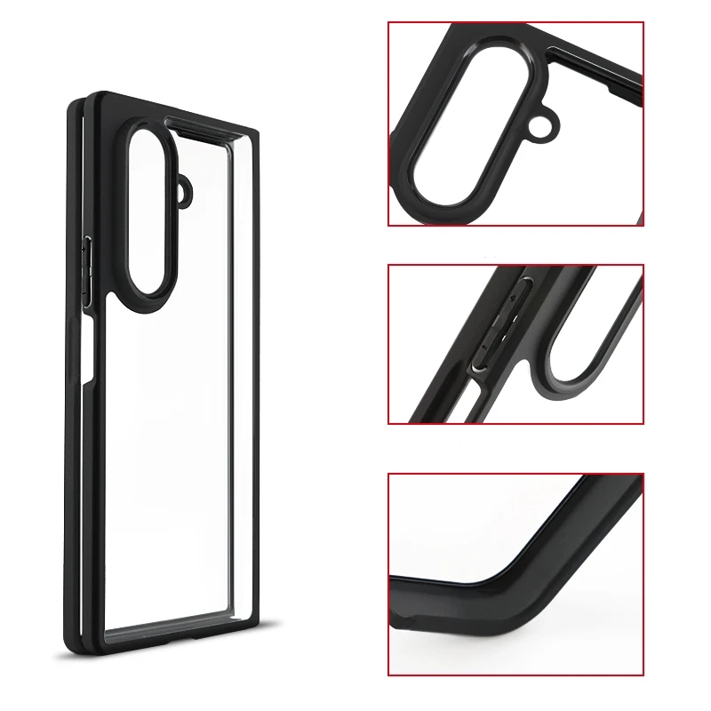 Para Samsung Z Fold 7 funda Samsung Galaxy Z Fold 7 Capas a prueba de golpes parachoques de teléfono transparente Fundas Samsung Z Fold 7 - imagen 5