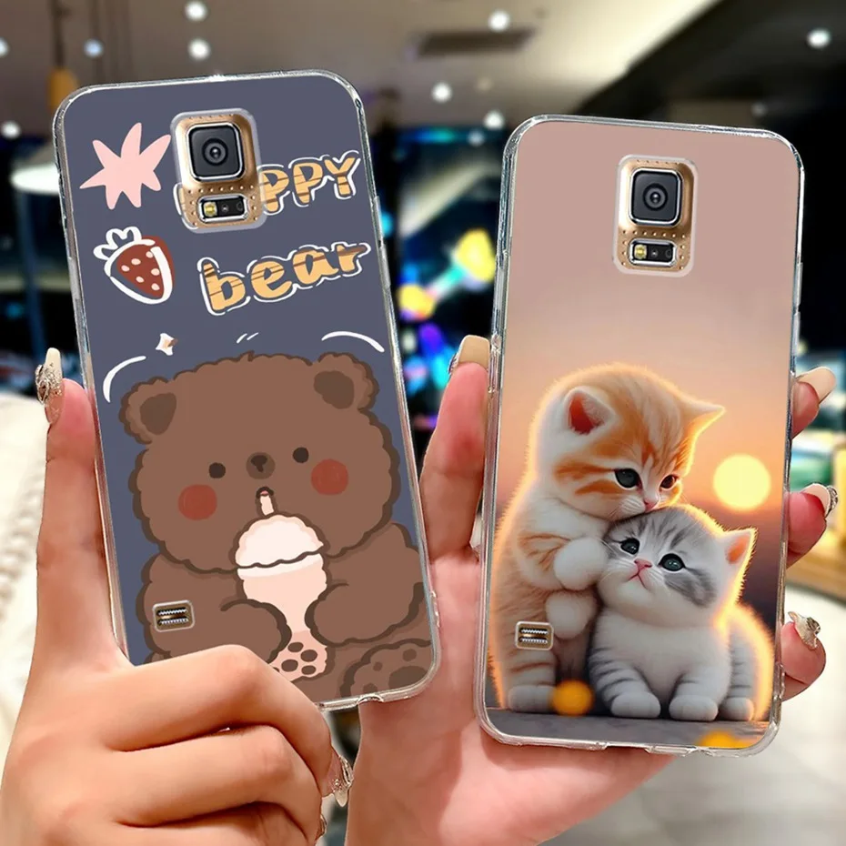 Nuevo diseño de funda de teléfono para Samsung Galaxy S5 5,1 "funda trasera delgada de TPU transparente para Samsung S5 G900F G900I fundas de silicona suave - imagen 3