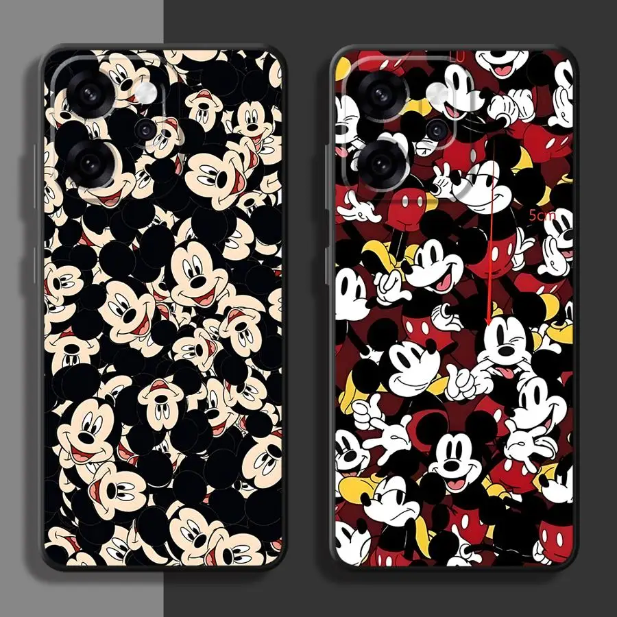 Funda trasera suave para teléfono Oppo Reno A93 A98 A76 A74 Reno 4F 5 6 7 8 10 11 14 A83 A78 A84 A96 F9 F11 F29 Disney lindo Mickey - imagen 3