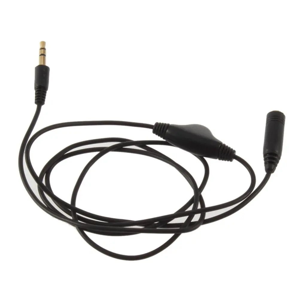 Cable de extensión de Audio de 3,5mm, Conector de auriculares de micrófono estéreo Aux macho a hembra para altavoz de tableta de coche, 1m, 3 pies - imagen 4
