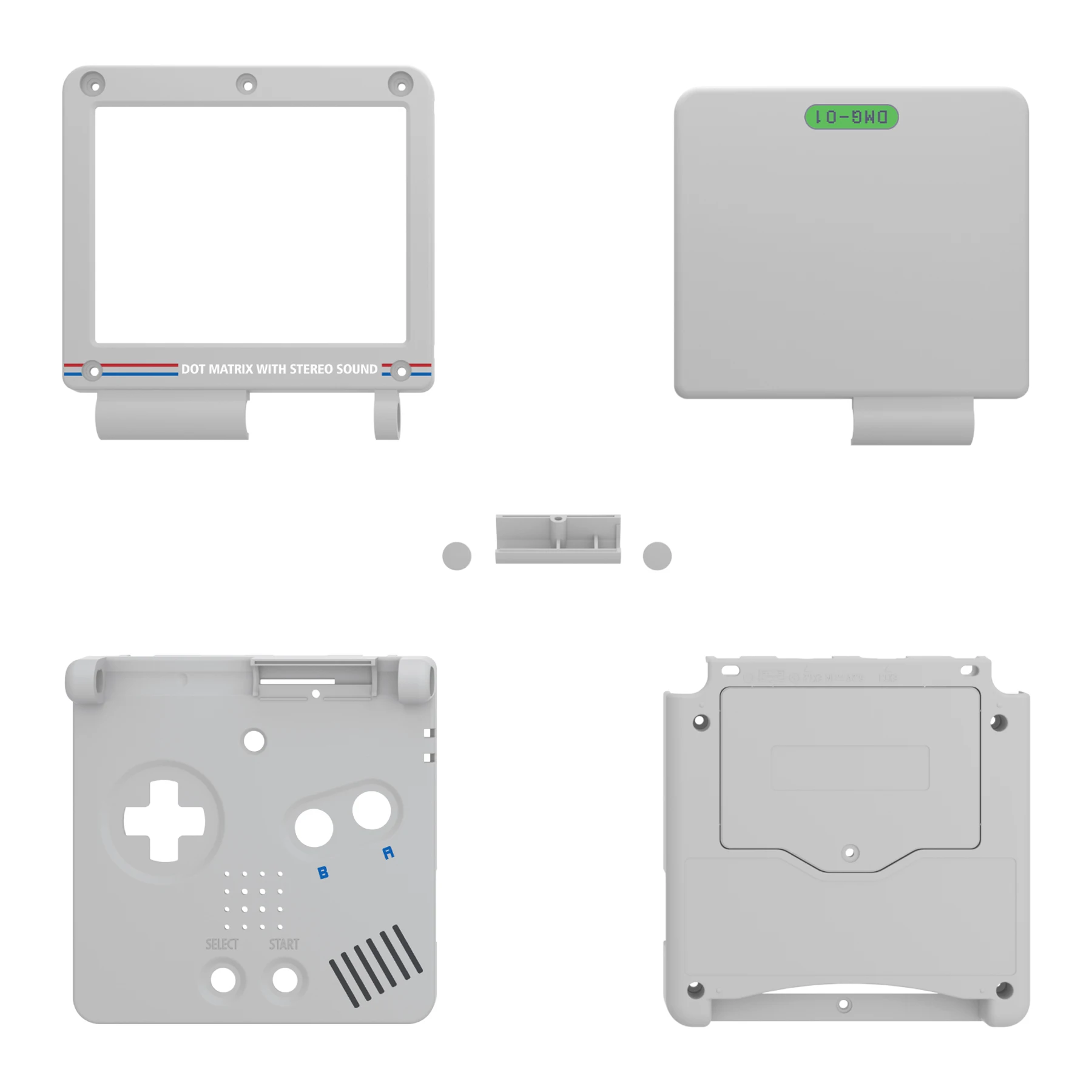 eXtremeRate IPS Ready Carcasa de repuesto personalizada mejorada para Gameboy Advance SP GBA SP para IPS y LCD estándar - Clásico - imagen 2