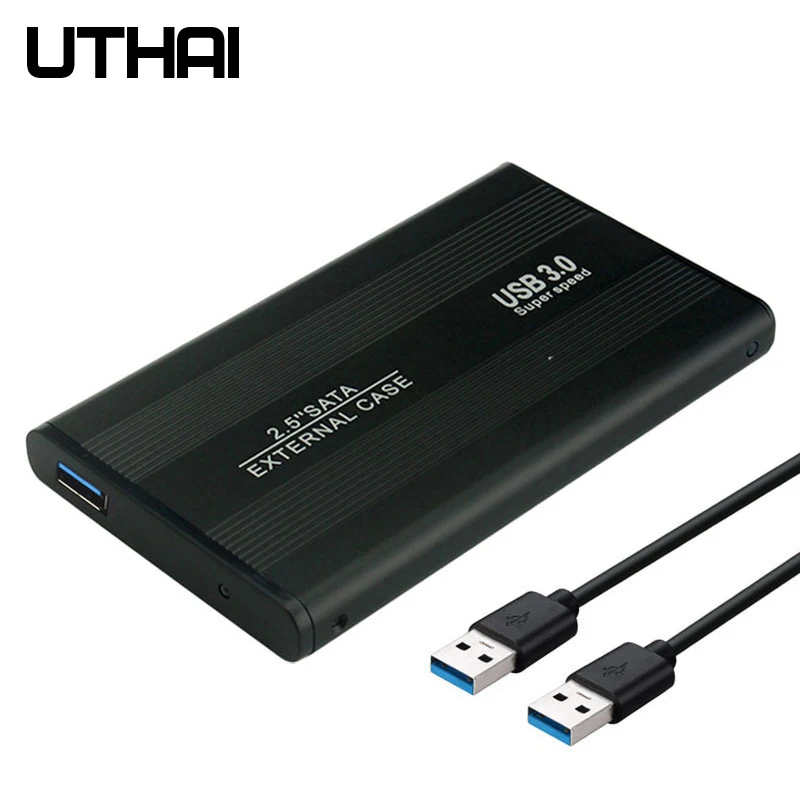UTHAI G18 USB3.0/USB2.0 HDD Caja móvil 2,5 pulgadas SATA3 Caddy externo USB2.0 HDD Caja de disco duro