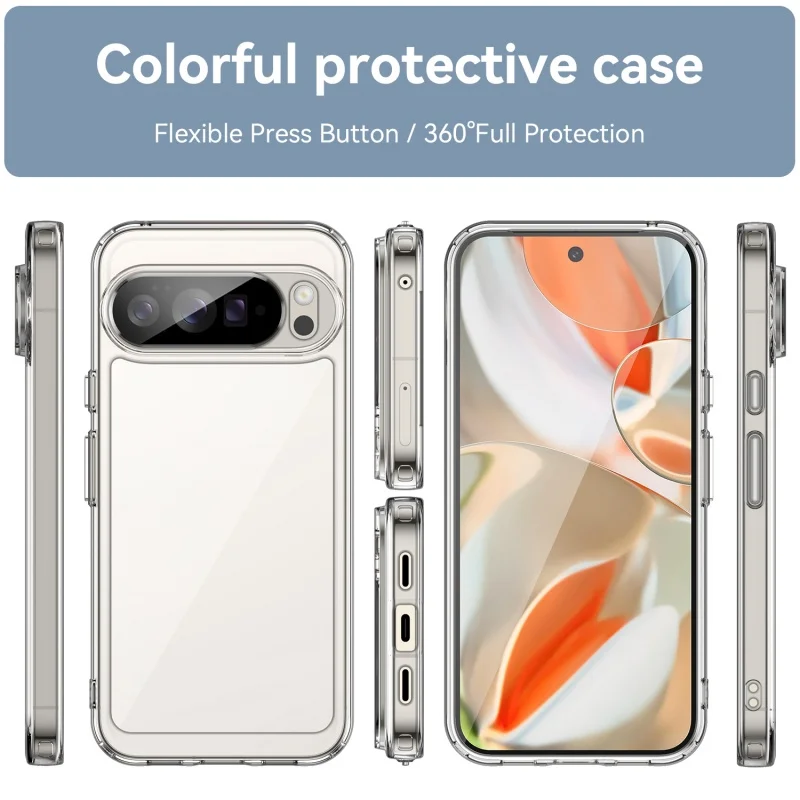 Para Google Pixel 10 Pro funda Pixel 10 Capas nuevo parachoques trasero a prueba de golpes transparente Multicolor Fundas Pixe 10 Pro XL - imagen 4