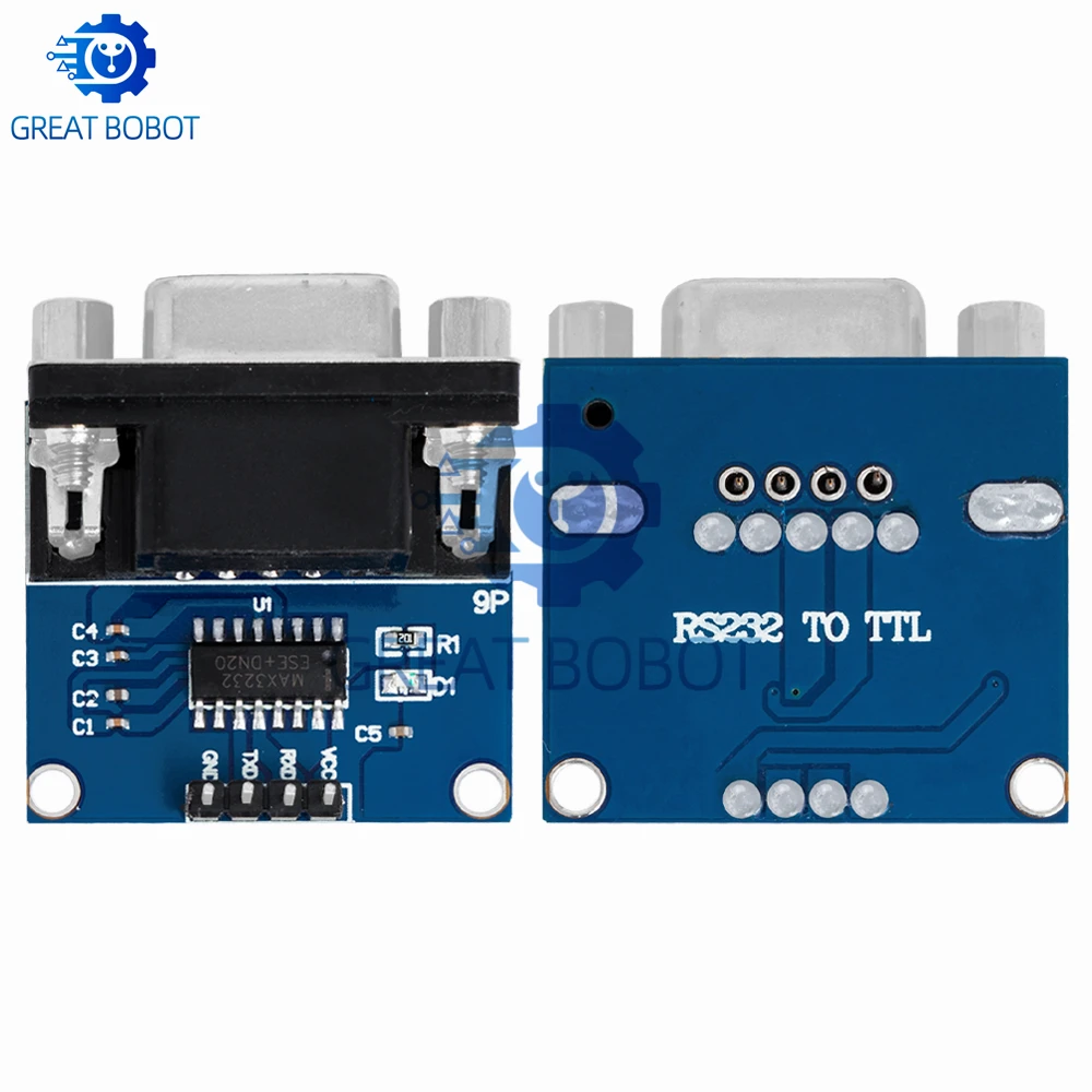 1 Uds MAX3232 RS232 a TTL módulo convertidor de puerto serie con conector DB9 MAX232 - imagen 4