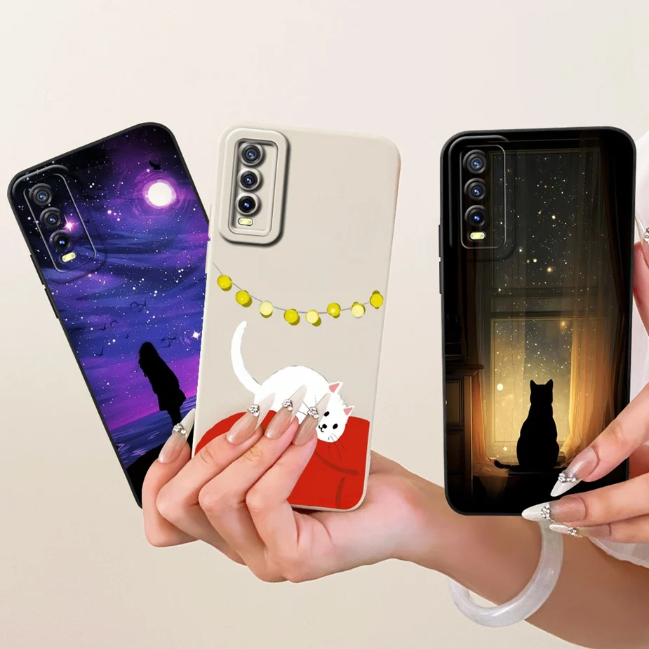 For Vivo Y20 Y20i Y20s Case V2029 Cute Cartoon Cover For Vivo Y20a Y20g Y20t Soft TPU Phone Cases For Vivo Y12s Y11s Y12a Fundas - imagen 5