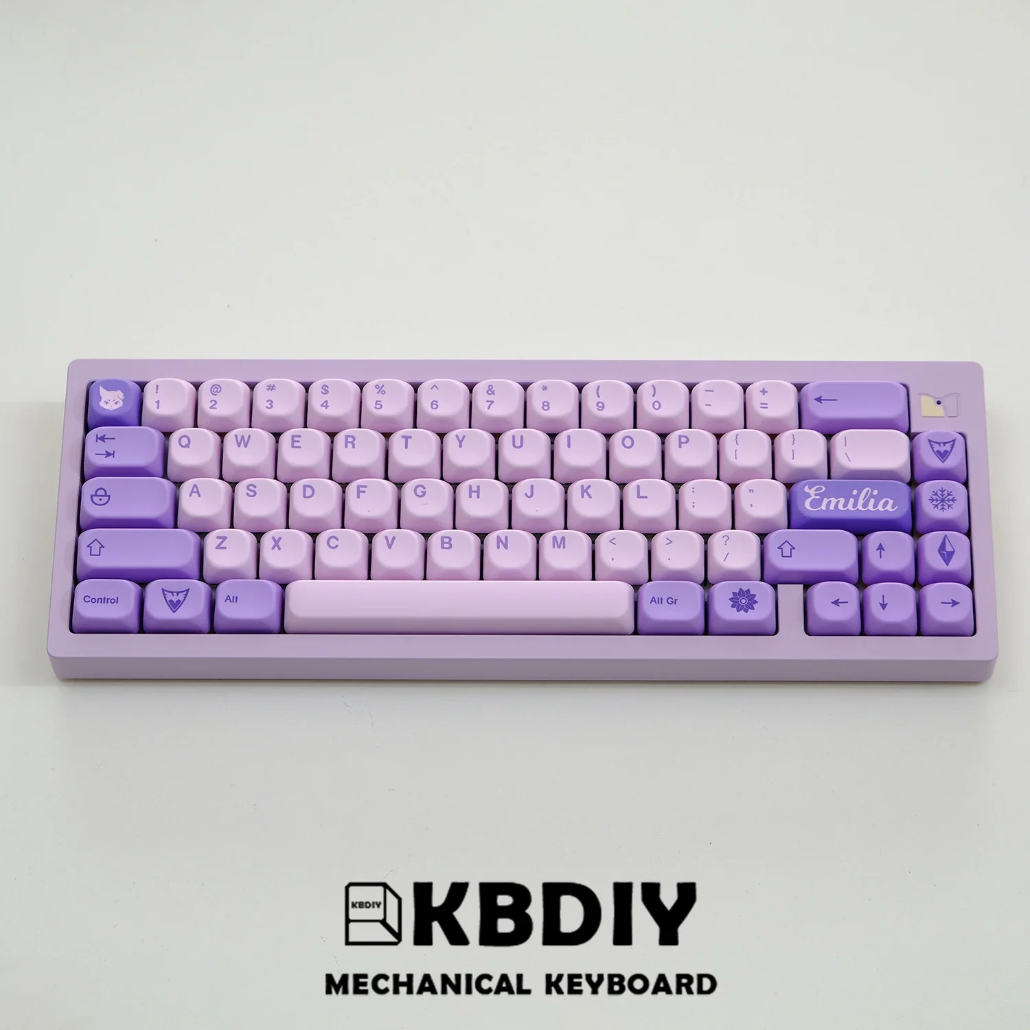 KBDiy-Juego de teclas GMK Frost Witch, 134 teclas, perfil KOA personalizado, teclas GMK moradas para teclados mecánicos, tapas de juego para interruptor MX - imagen 4