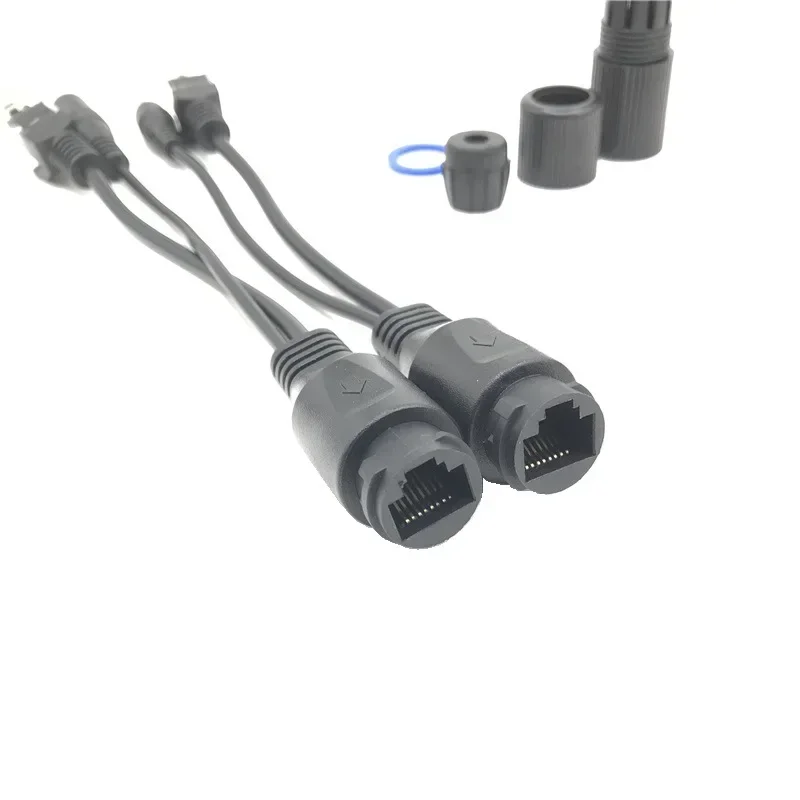 Cable POE caliente, Cable adaptador de alimentación pasiva a través de Ethernet, módulo de fuente de alimentación del inyector divisor POE 12-48v para Cables de cámara IP - imagen 4