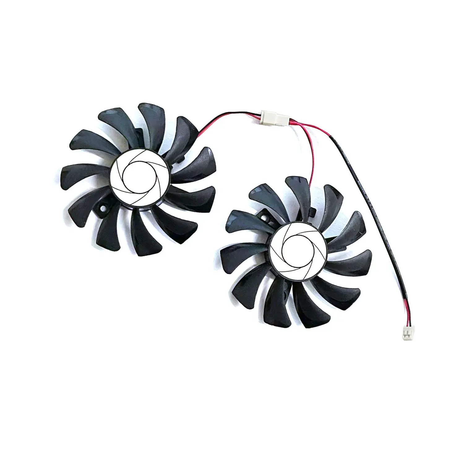 75MM HA8010H12F-Z GTX1050 GPU ventilador de refrigeración reemplazo para MSI GTX 1050 2GT OC 1050Ti 4GT ventiladores de refrigeración de tarjeta de vídeo gráfica 2 pines - imagen 3