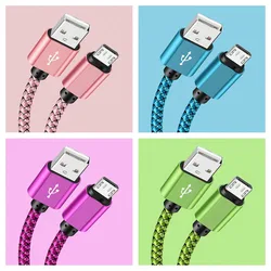 Cable Micro USB Trenzado de Nailon – Carga Rápida y Datos
