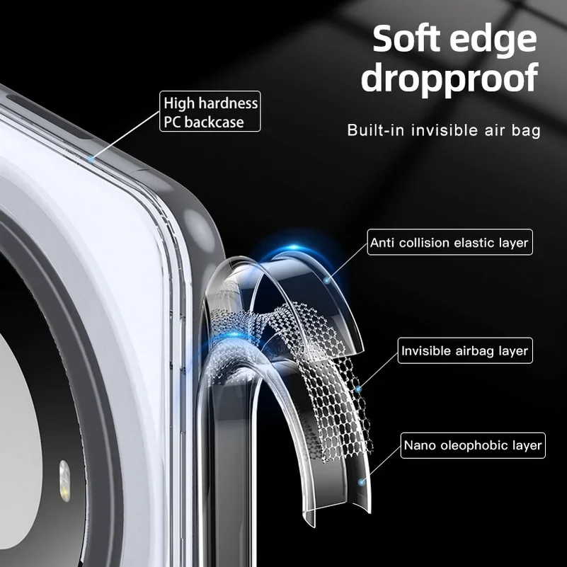 Para Magsafe funda acrílica magnética para PC para Huawei Mate 70 Pro Plus 70pro 60 cubierta mate de carga inalámbrica a prueba de golpes para Mate70 - imagen 4