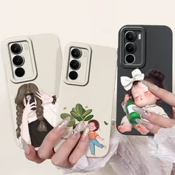 OPPO Realme C71 Funda Silicona TPU Flor Espacio Caramelo Antigolpes