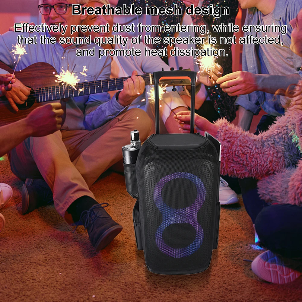 Funda protectora contra el polvo para exteriores, funda de transporte resistente a los arañazos, funda protectora para altavoz JBL PartyBox Stage 320 - imagen 4