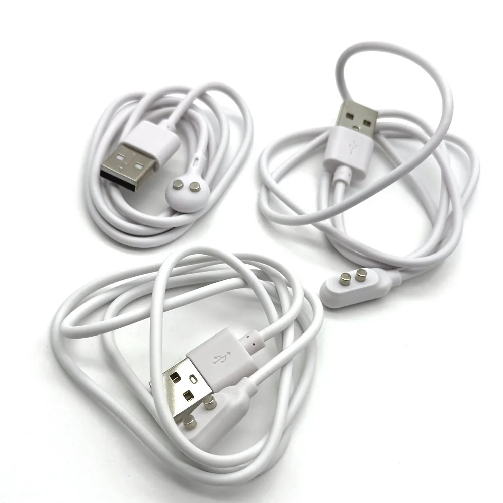 Cable de carga magnético de 2 pines, espaciado central, imán Suctio USB, cargador de energía de 5mm y 7mm para instrumento de belleza, dispositivo inteligente - imagen 3