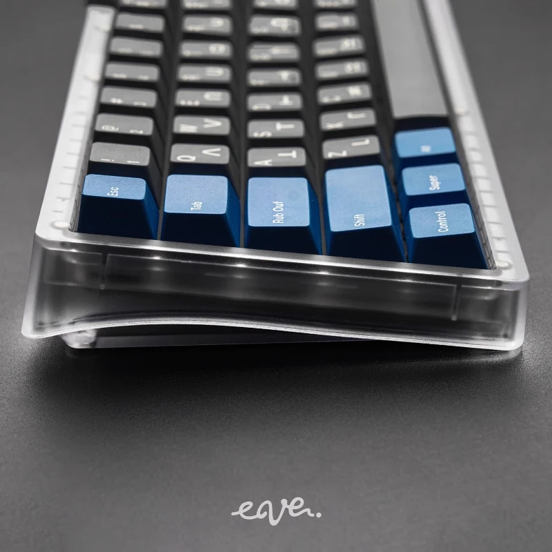 Kit de teclado mecánico con cable de 65 teclas, Kit monomodo, teclas de inyección para PC EAVE65, carcasa transparente, teclado FR4, accesorios para PC - imagen 5