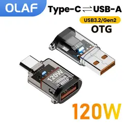 Adaptador USB-A a USB-C carga rápida OTG – Alta velocidad datos