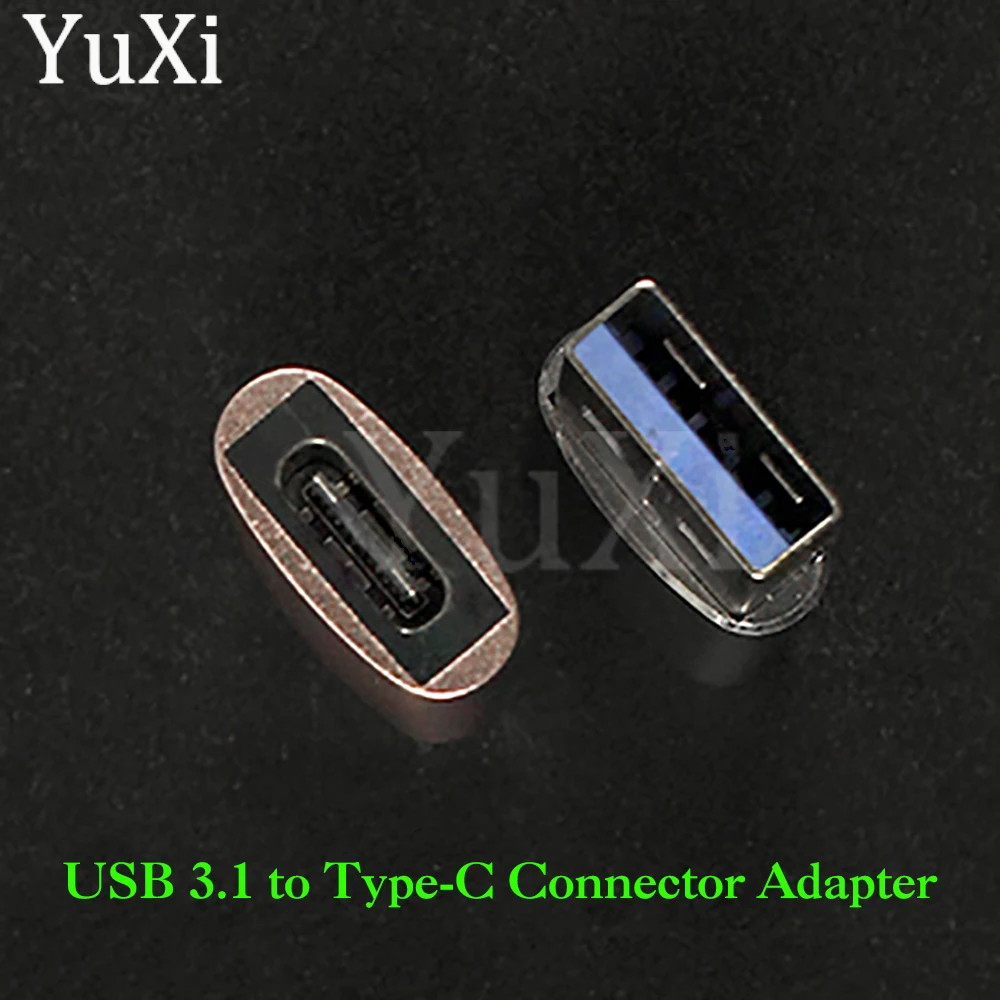 Convertidor de conector USB macho a tipo C hembra, adaptador de transferencia de datos de carga, Cable de cargador, USB 3,1 para teléfono y portátil, 1 ud. - imagen 3