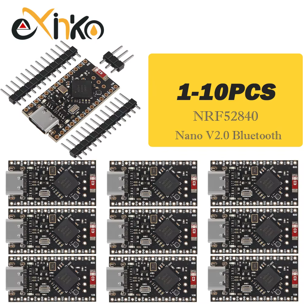 1-10 Uds. Placa de desarrollo NRF52840 Compatible con Nice! Nano V2.0 Bluetooth gestión de carga Pro Micro NRF52840
