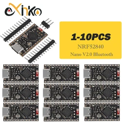 1-10 Uds. Placa de desarrollo NRF52840 Compatible con Nice! Nano V2.0 Bluetooth gestión de carga Pro Micro NRF52840
