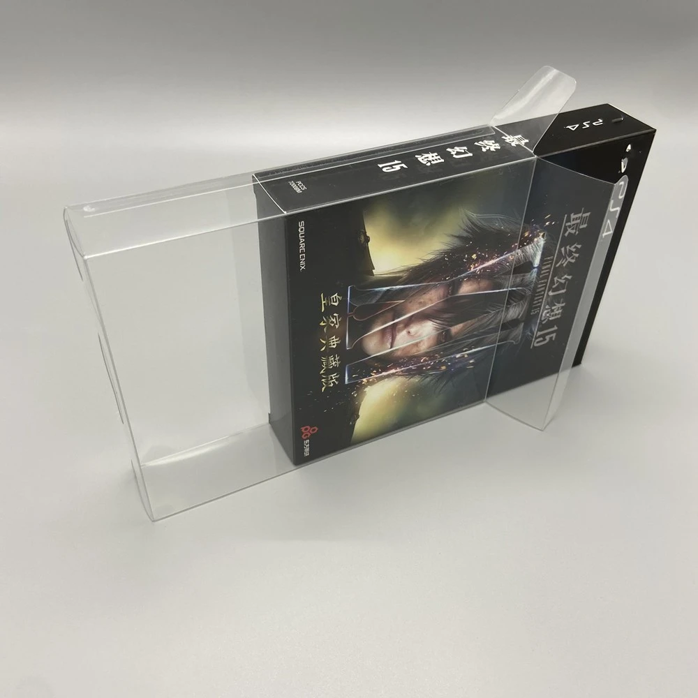 Protector de caja transparente para Sony PlayStation 4 PS4/2-en-1, caja de almacenamiento TEP, estuche de exhibición transparente