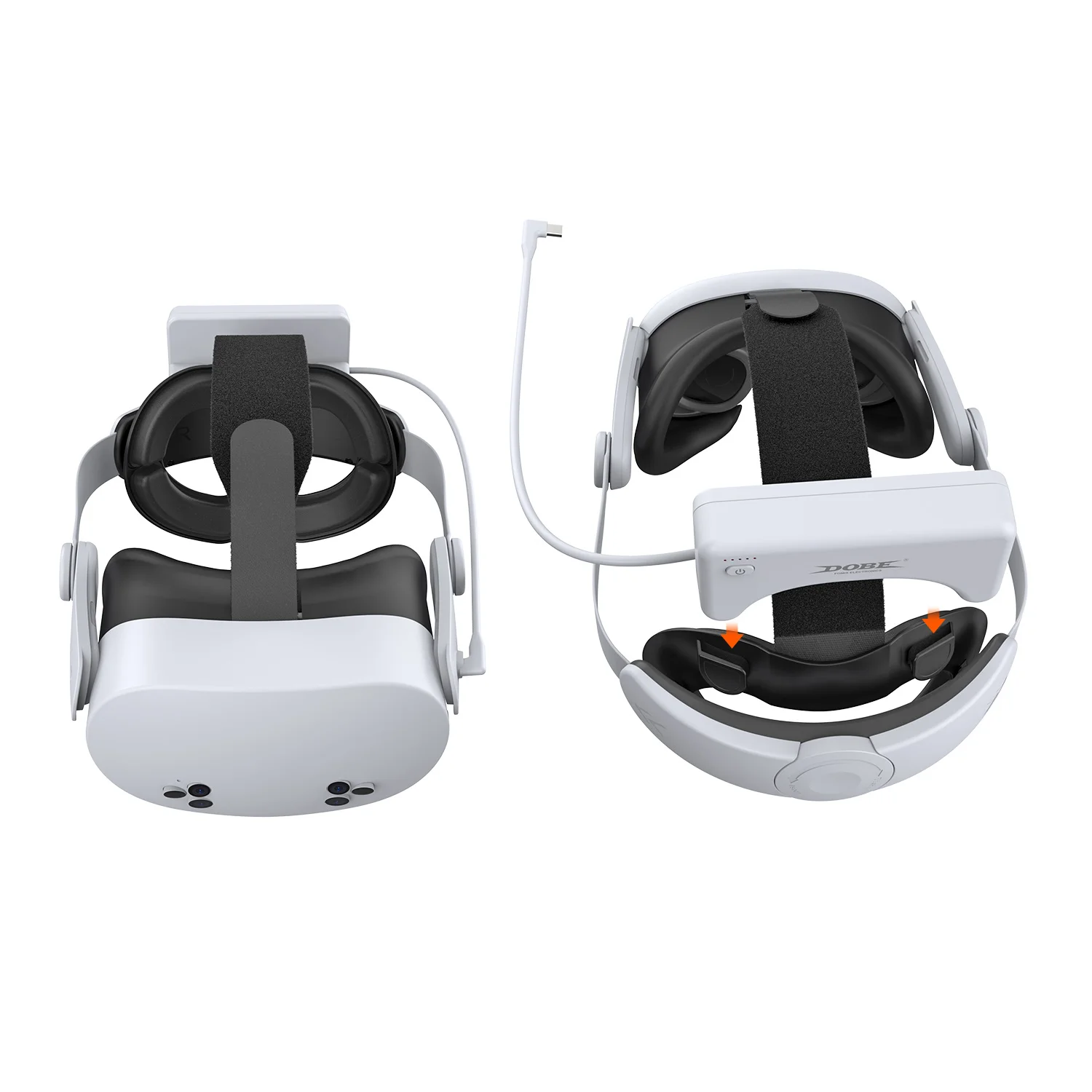 TY-3878 de batería VR para auriculares DOBE para Meta Quest 3/3S con batería recargable de larga duración y protección de seguridad múltiple - imagen 3