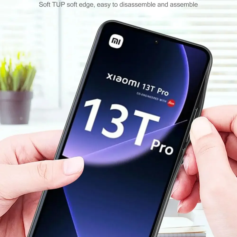 Funda de teléfono de cuero de piel lisa para Xiaomi 13T Pro, funda delgada de silicona suave a prueba de golpes para Xiaomi Xiomi Mi 13TPro 13 T 5G - imagen 5