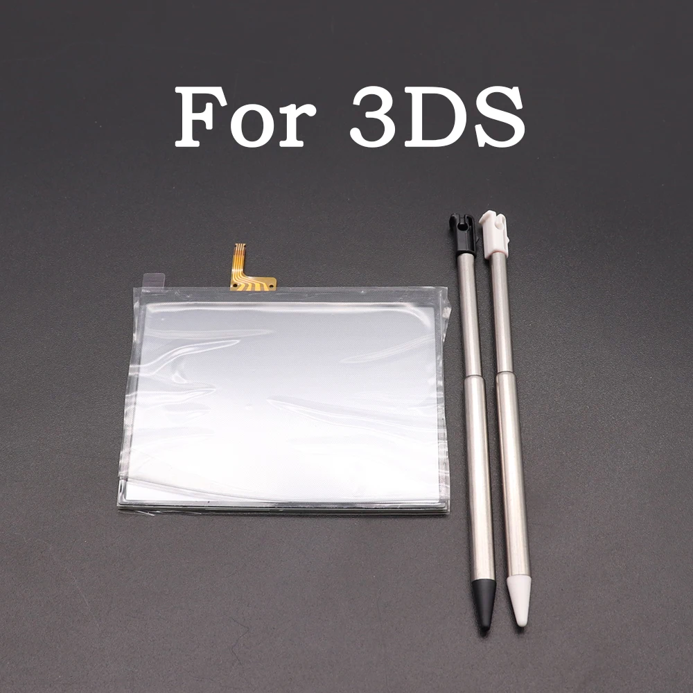 Reemplazo de cristal de Digitalizador de pantalla de Panel de pantalla táctil de lápiz óptico retráctil de Metal de plástico para nueva consola 2DS 3DS XL LL - imagen 3