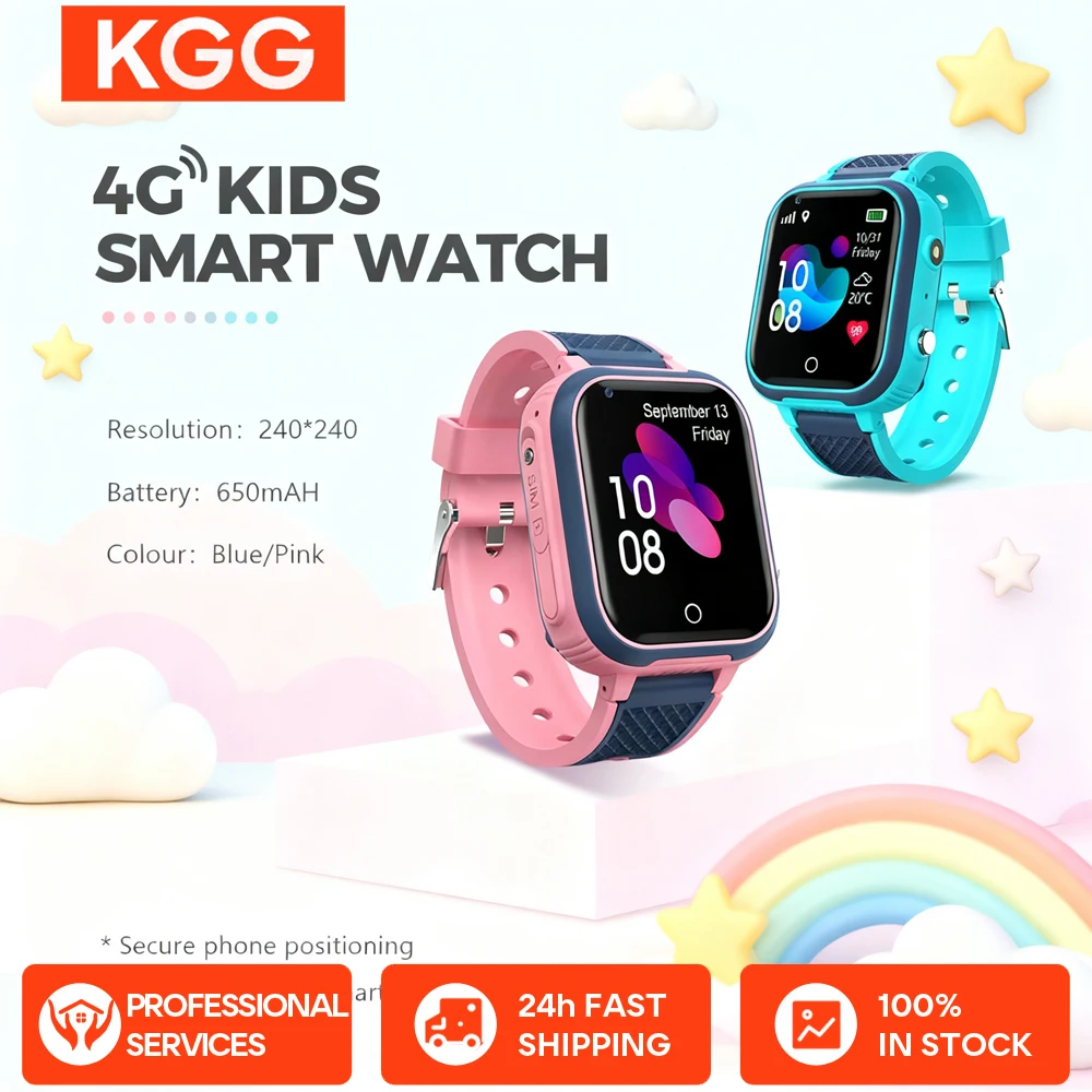 Reloj inteligente 4G para niños, rastreador GPS Wifi, reloj inteligente resistente al agua, videollamada, teléfono, Monitor de llamada trasera para Android ios 2G + 4G - imagen 2