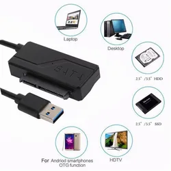 Cable Adaptador SATA a USB 3.0 para Discos Duros 2.5