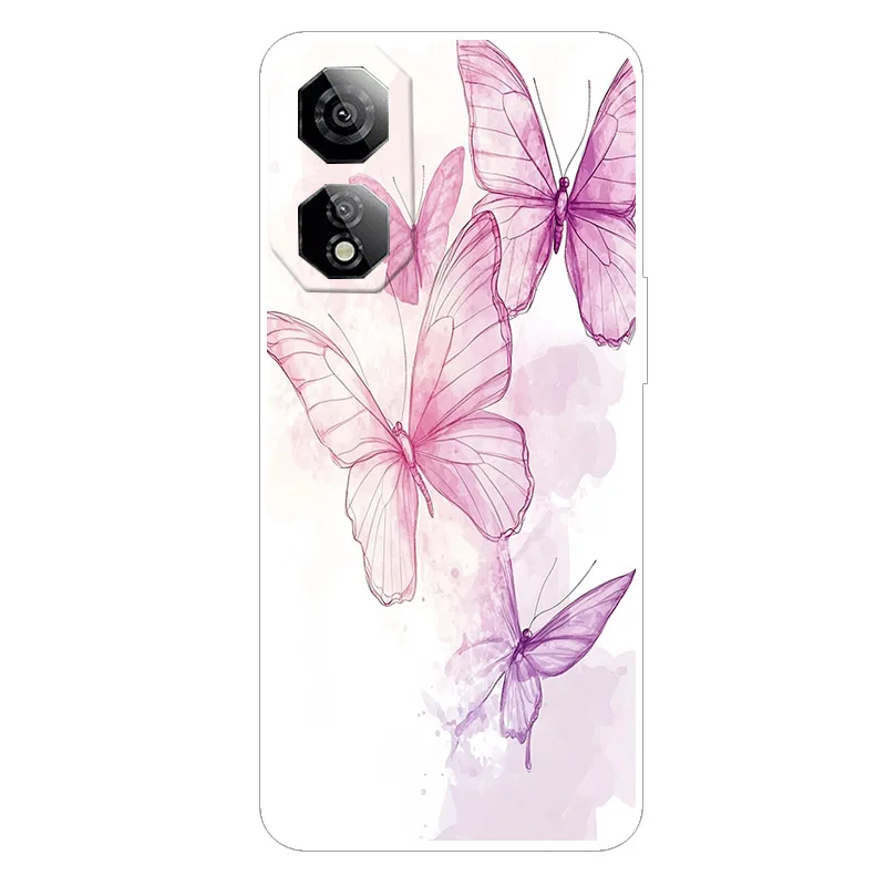 Para Nubia Neo 2 5G Funda de mármol mariposa carcasa de teléfono transparente para ZTE Nubia Neo2 5G 6,72 "funda trasera suave a prueba de golpes Funda - imagen 5