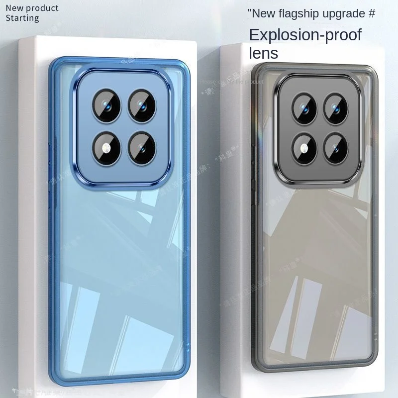 Para Xiaomi POCO X7 Pro funda suave TPU transparente protección de lente contraportada funda de teléfono para xiaomi POCO X7 X7Pro cubierta completa