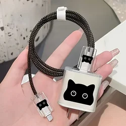Protector de Cable para iPhone – Gato Negro
