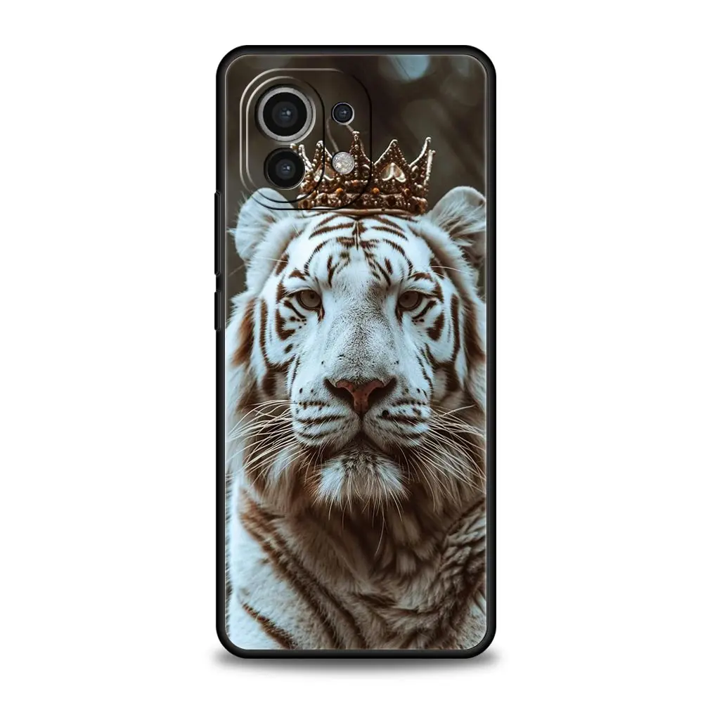 Funda de teléfono Animal tigre blanco para Xiaomi Mi 17 15T 15 14 14T 13T 12T Pro 12 13 Lite 5G 11T Poco X6 X7 X5 Pro funda suave - imagen 4