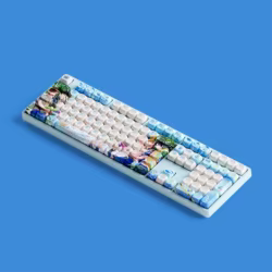 Akko 5108B Plus Teclado mecánico Anime tema Hot Swap RGB 108 teclas USB tipo C/2,4 GHz/Bluetooth 5,0 teclado inalámbrico para juegos