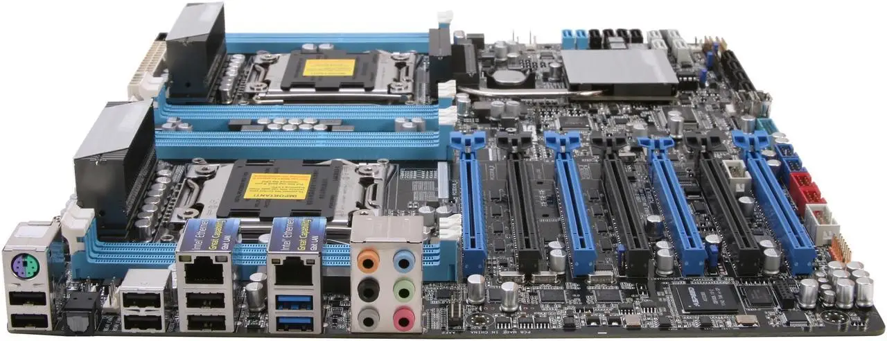 ASUS Z9PE-D8 WS Server MotherboardLGA 2011 DDR3  Intel C602 7×PCI-E X16 USB3.0 EEB  Support Intel Xeon E5-2690 E5-2600 CPUs - imagen 5