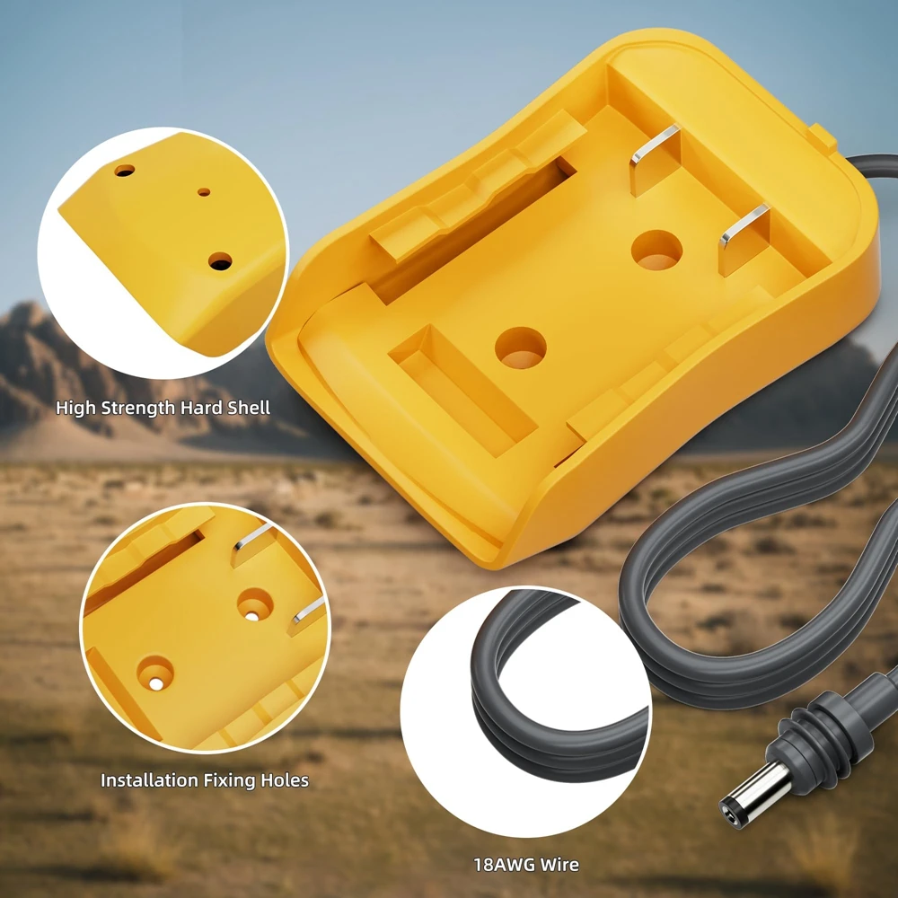 Para Starlink Mini Cable de alimentación CC para Dewalt 18V-20V adaptador de cargador de batería Plug and Play para Starlink Mini accesorios 1M - imagen 4