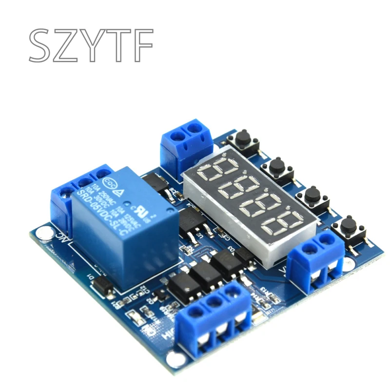 Módulo de relé fuera de retardo de 1 canal Disparador de bajo nivel Interruptor de temporizador ajustable de 5 V para control de automatización - imagen 2