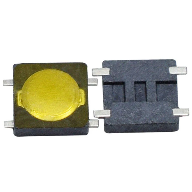 Microinterruptor de película de parche de cuatro patas, 30 piezas, 3x3x0,7, Interruptor táctil de luz 3,3x3,3x0,8, botón para auriculares - imagen 2