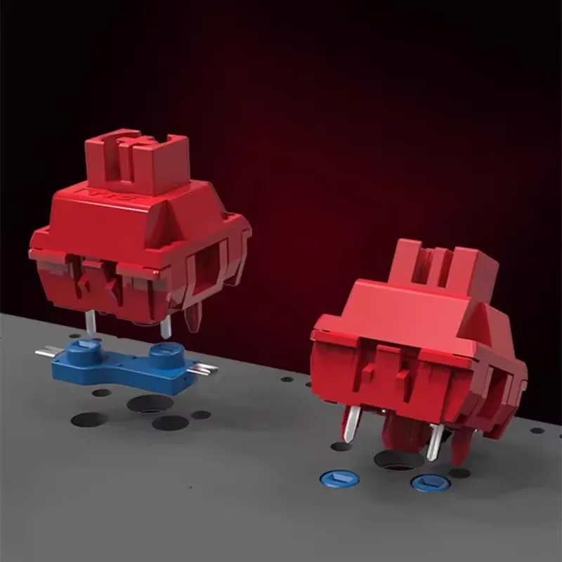 Interruptor TTC Flame Red V2, interruptores de disparo rápido para juegos, interruptor de teclado mecánico lineal, 5 pines, 45g, HIFI POM POK, resorte de 24mm - imagen 3