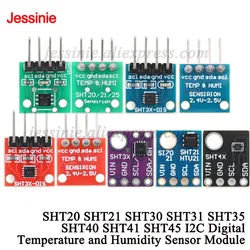 10 uds/1 unidad SHT20 SHT21 SHT30 SHT31 SHT35 SHT40 SHT41 SHT45 Módulo Sensor Digital de temperatura y humedad I2C IIC de alta precisión