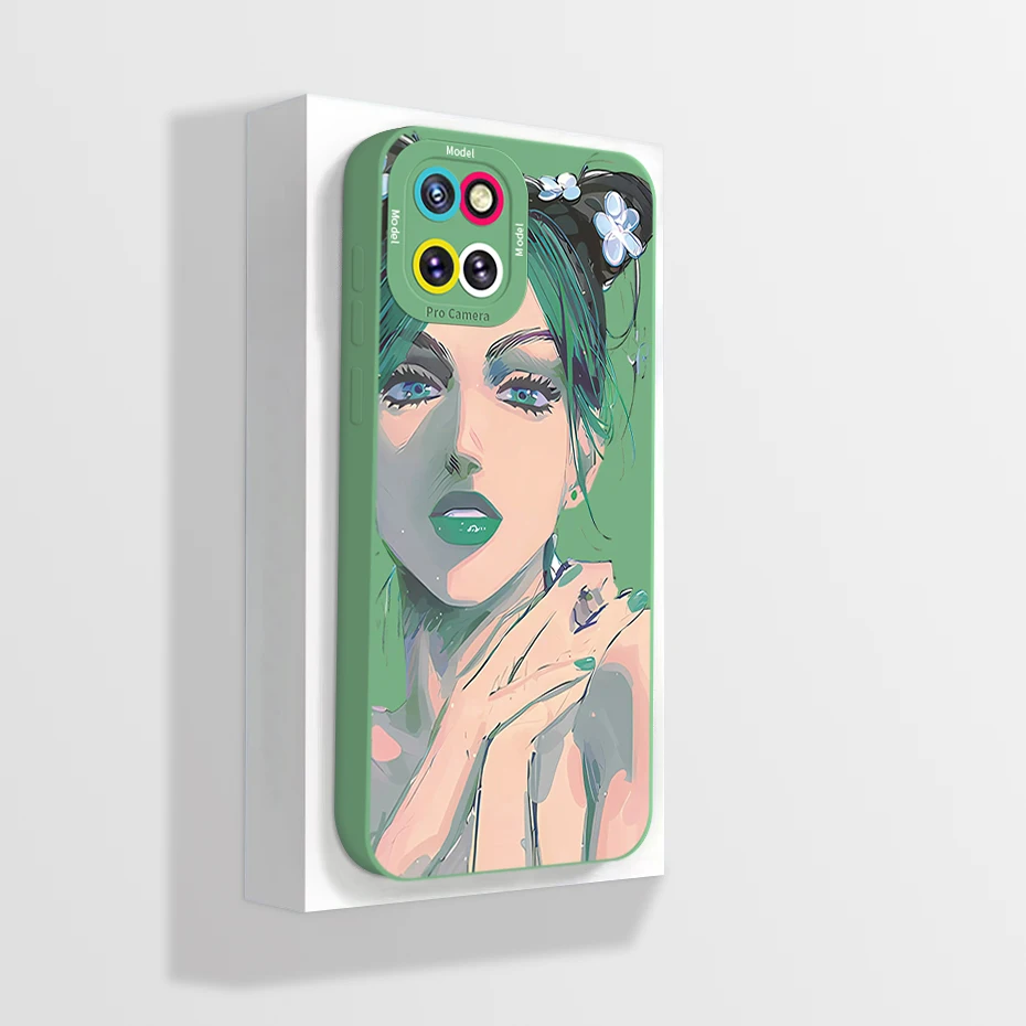 Funda de teléfono para Samsung Galaxy Note 10 Lite, carcasa trasera de silicona líquida de protección completa estética - imagen 3