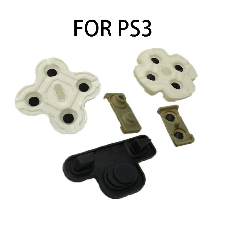 YuXi 1 Juego de almohadillas de goma conductoras para PS5 para controlador conductor PS4 botón adhesivo conductor de silicona para PS3 PS2 - imagen 4