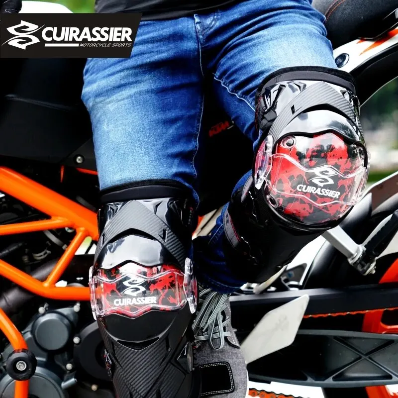 CUIRASSIER rodilleras para motocicleta articulaciones de movimiento rodilleras ventilación espinilleras protección motocicleta Motocross equipo de protección - imagen 4