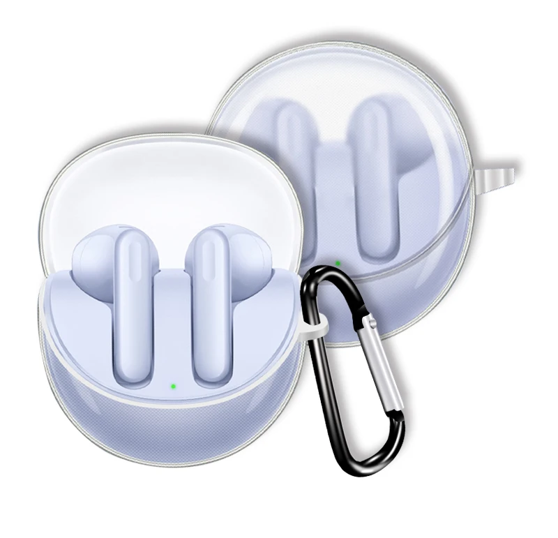 Funda para Oppo Enco Air3 Air3s TPU transparente auriculares funda protectora fundas transparentes con gancho - imagen 3