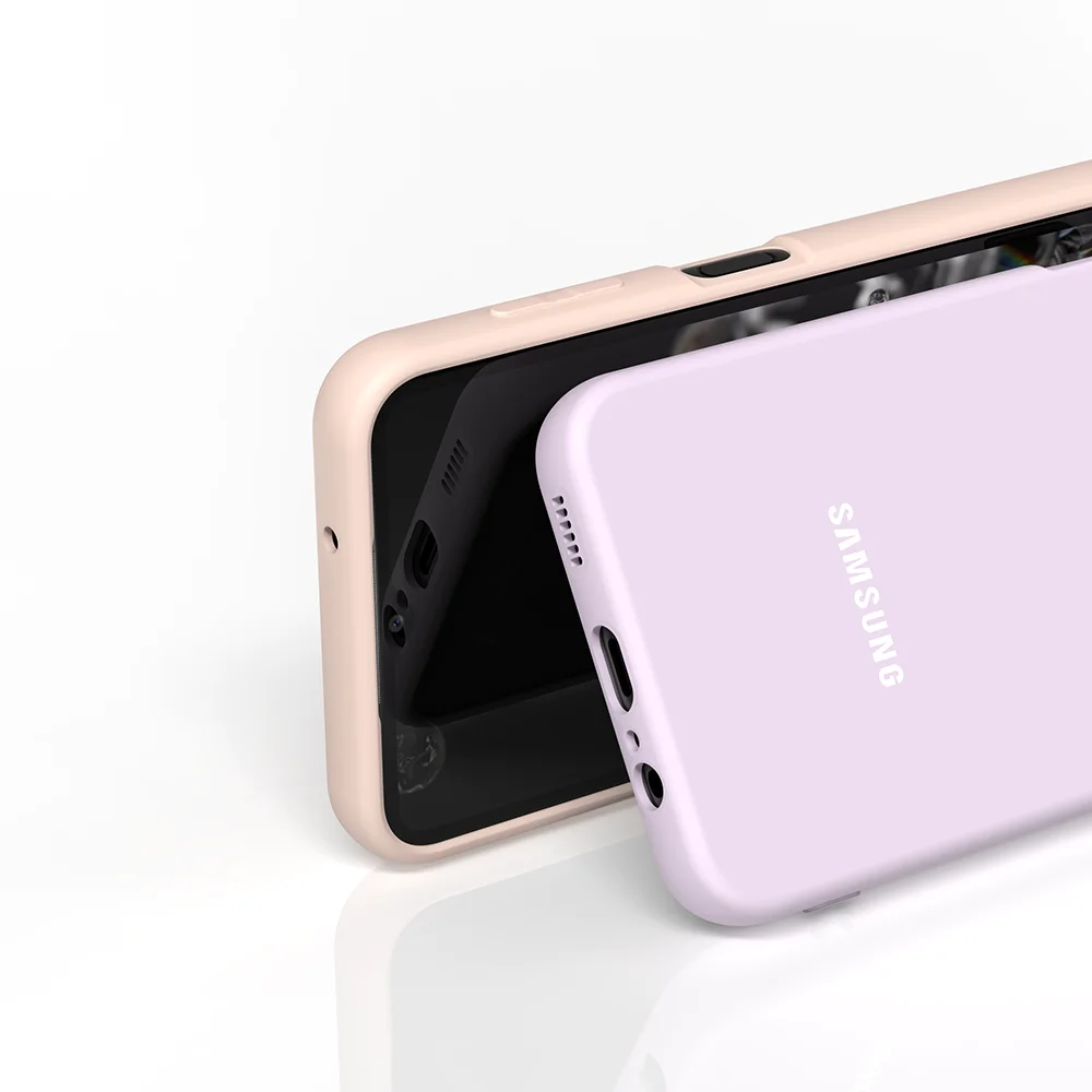 Para Samsung A55 funda protectora trasera de silicona líquida suave para Galaxy A55 A15 A12 A7-2018 A750F A750 carcasa de teléfono a prueba de golpes - imagen 5