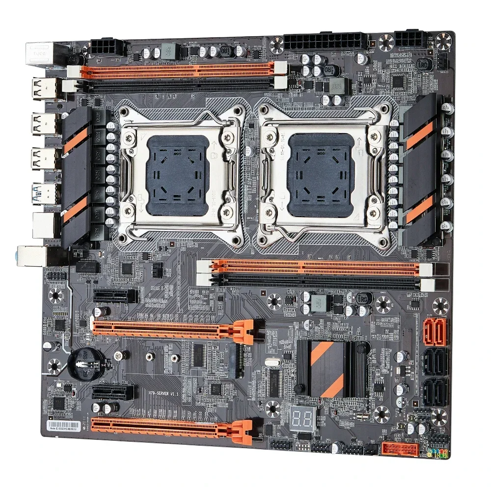 Conjunto de placa base X79, CPU Dual con 2 * procesador E5 2650V2, LGA 2011, 4*16GB = 64GB, 1600Mhz, RAM DDR3, compatible con USB 3,0, Sata3.0, PCI-E 3,0 - imagen 2