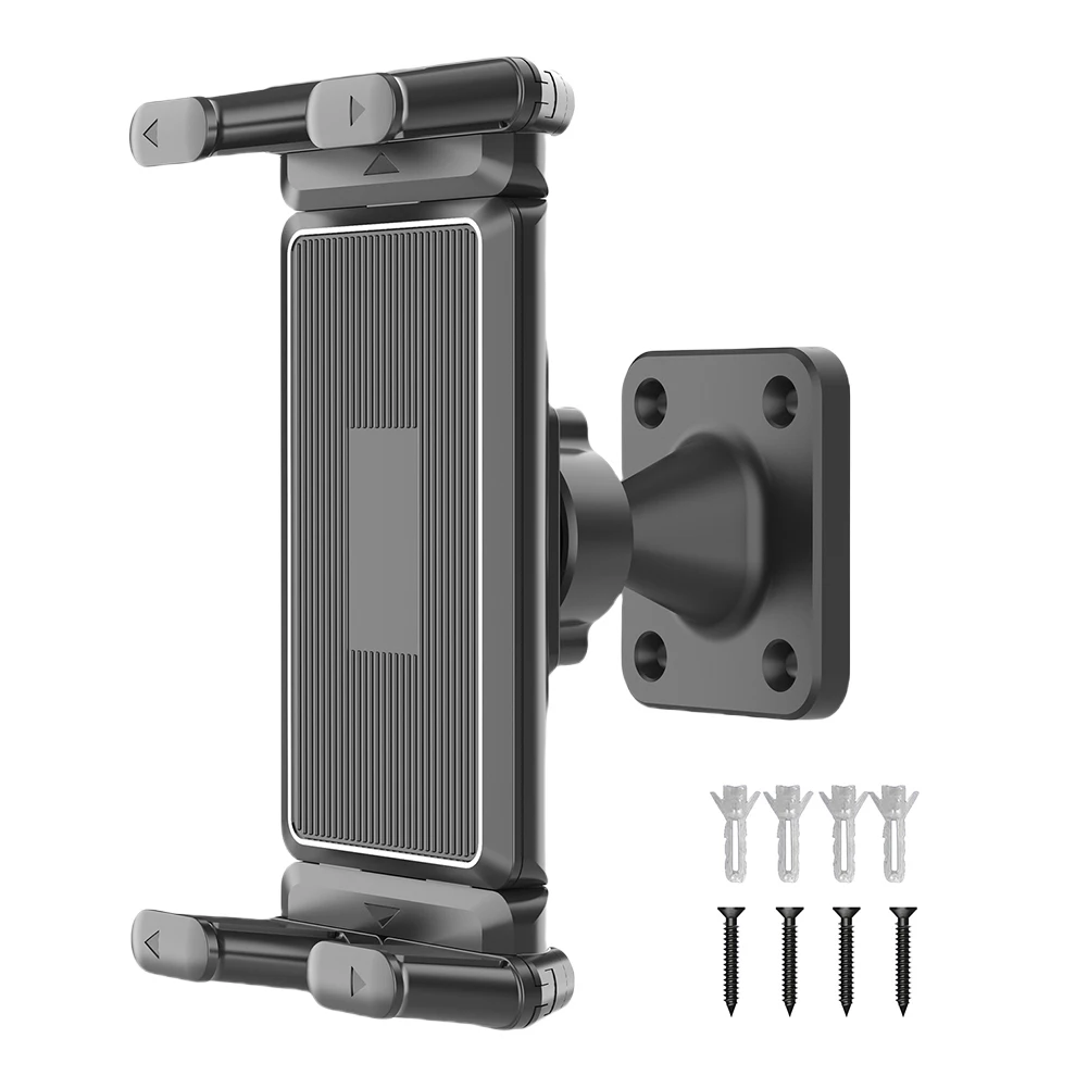 360 °   Soporte ajustable para tableta montado en la pared, soporte Universal para teléfono y tableta, soporte de montaje en pared para dispositivo iPad/iPhone/Kindle/4,7-15 pulgadas - imagen 3