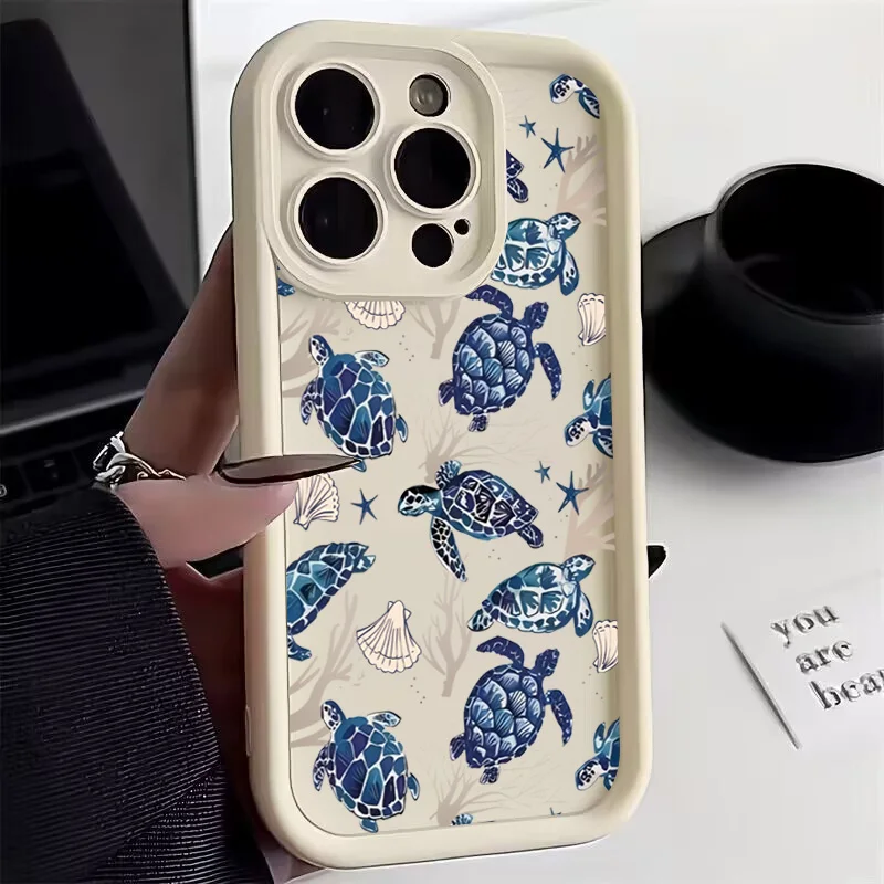 Funda de teléfono con pintura colorida de tortuga a la moda para Xiaomi Redmi Note 14 13 Pro Plus 12 11Pro 5G 11S 10 10S 12S 12C 13C 14C 4G - imagen 4