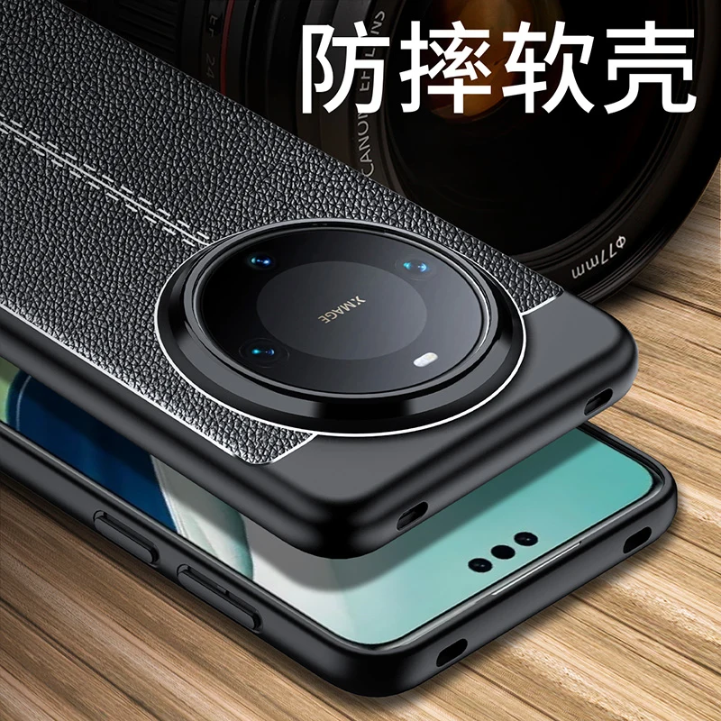 Funda de teléfono de cuero de lujo para Huawei Mate 70 Pro Celulares Funda de negocios de silicona para Huawei Mate 70 Pro Plus чехол Funda - imagen 3