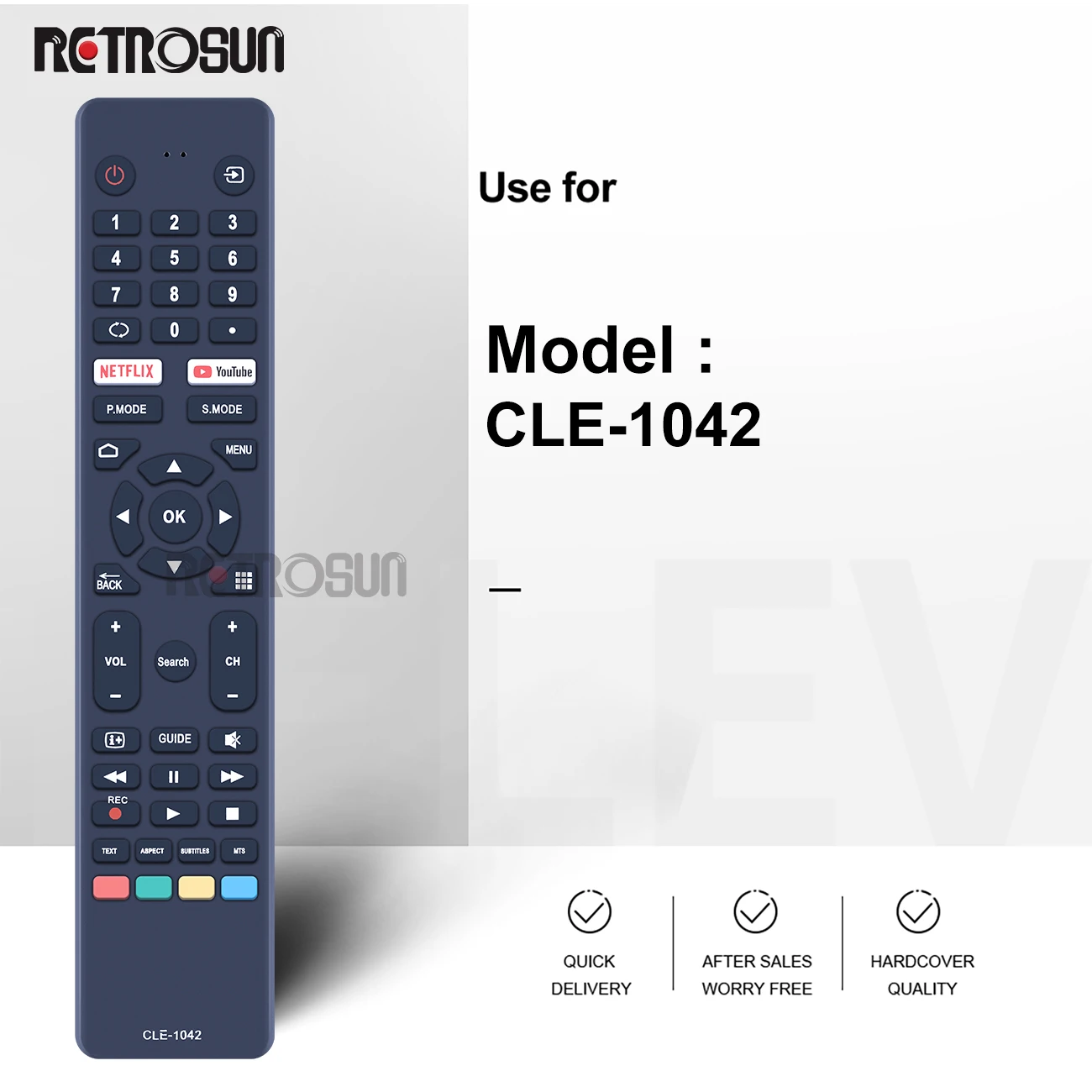 Mando a distancia para televisor, nuevo mando a distancia de CLE-1042 para HITACHI Konka TV 50QLEDSM20 55QLEDSM20 58QLEDSM20 65QLEDSM20 75QLEDSM20 - imagen 4