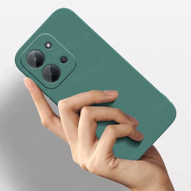 Para Redmi 15C funda para Xiaomi Redmi 15C Fundas Coque Shell Original silicona líquida suave TPU teléfono parachoques Redmi 15C - imagen 4